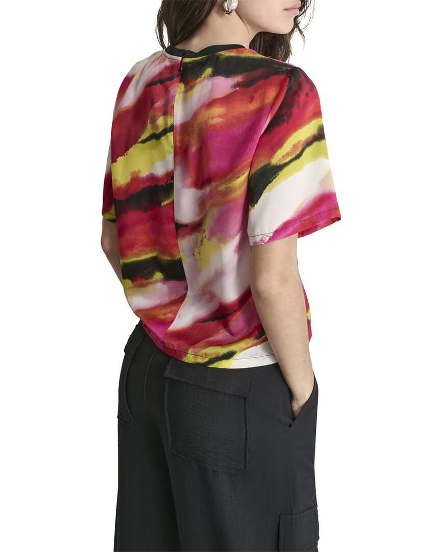 Dkny Print Crewneck Top