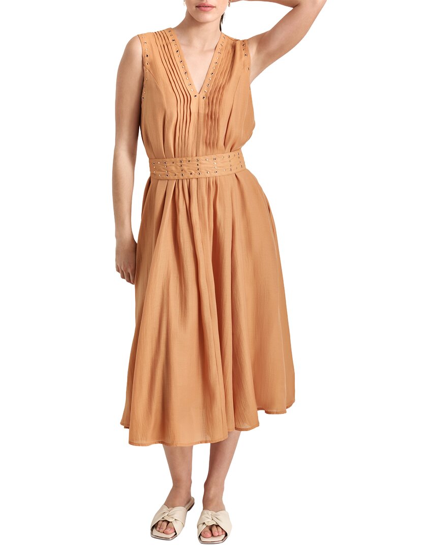 Dkny V-Neck Belt Dress