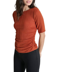 Dkny Ruched Knit Top
