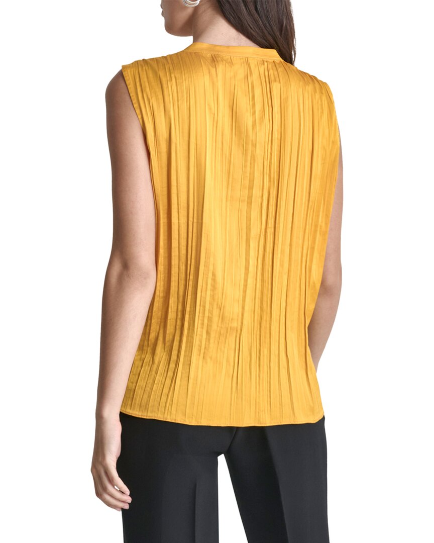 Dkny Sleeveless Crinkle Top