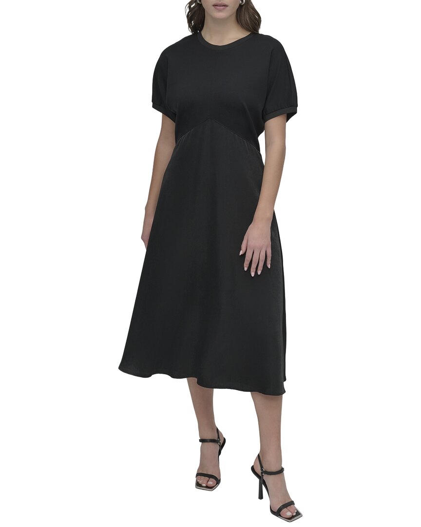 Dkny Mix Media Dolman Dress