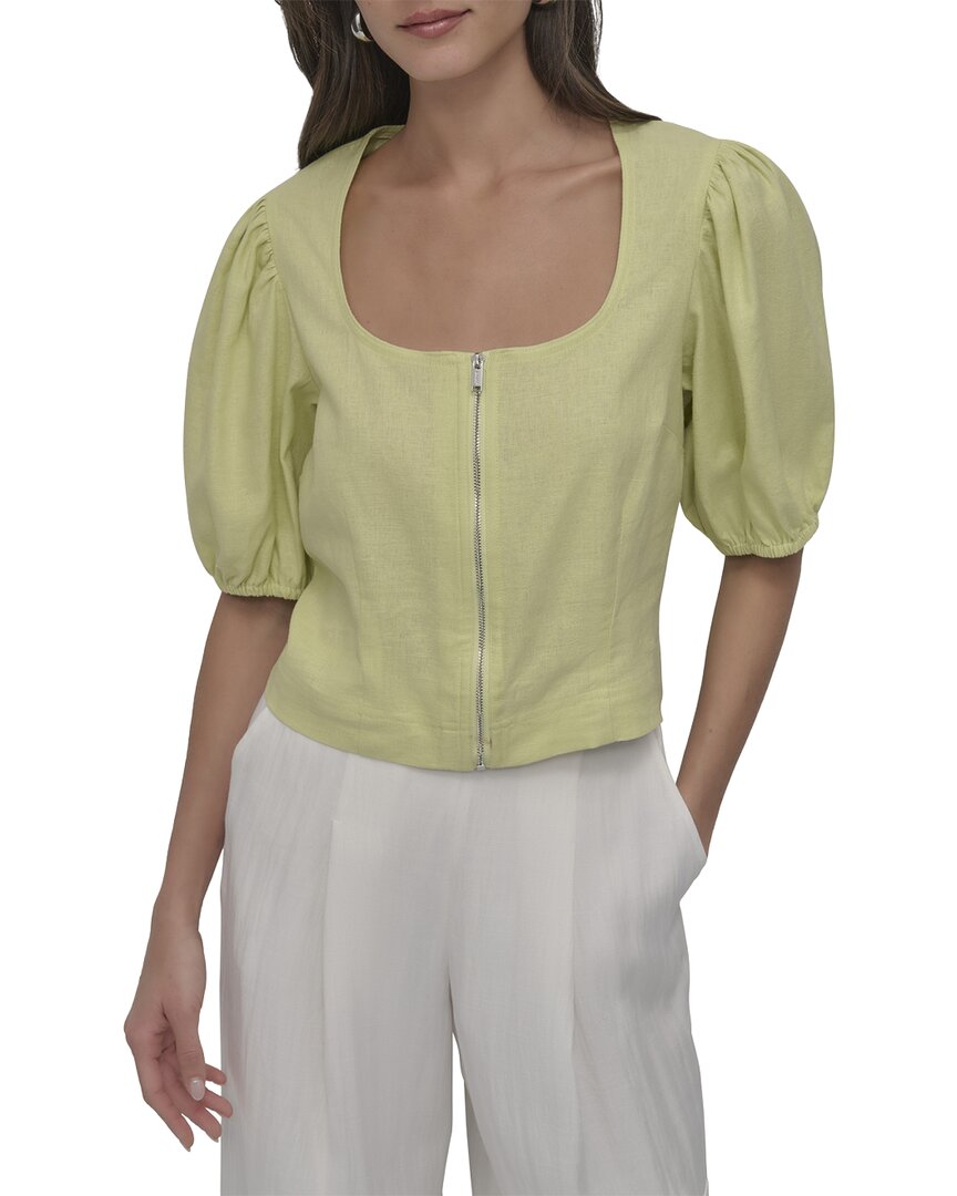 Dkny Linen-Blend Top