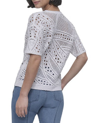 Dkny Crochet Sweater Top