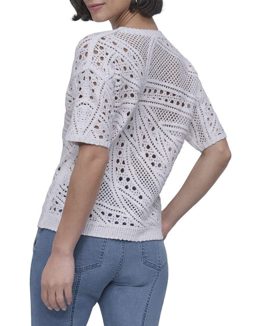 Dkny Crochet Sweater Top