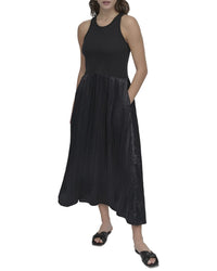Dkny Mix Media Midi Dress