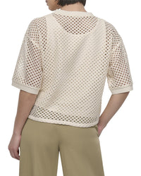 Dkny Crochet Knit Top