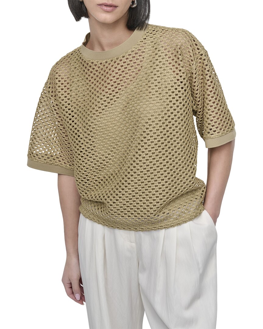 Dkny Crochet Knit Top