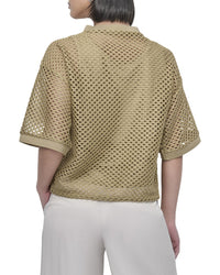 Dkny Crochet Knit Top