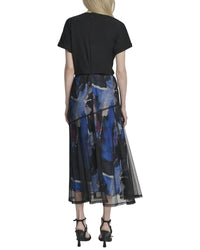 Dkny Crewneck Midi Dress