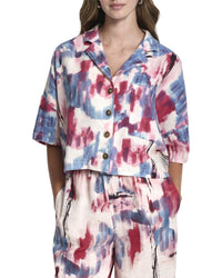 Dkny Buttoned Linen Shirt