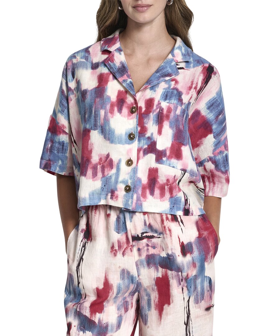 Dkny Buttoned Linen Shirt