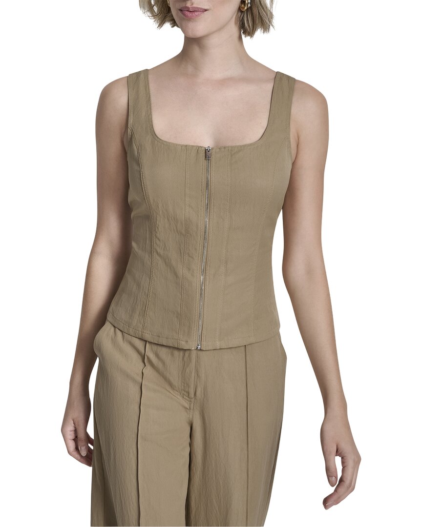 Dkny Zip Vest Top