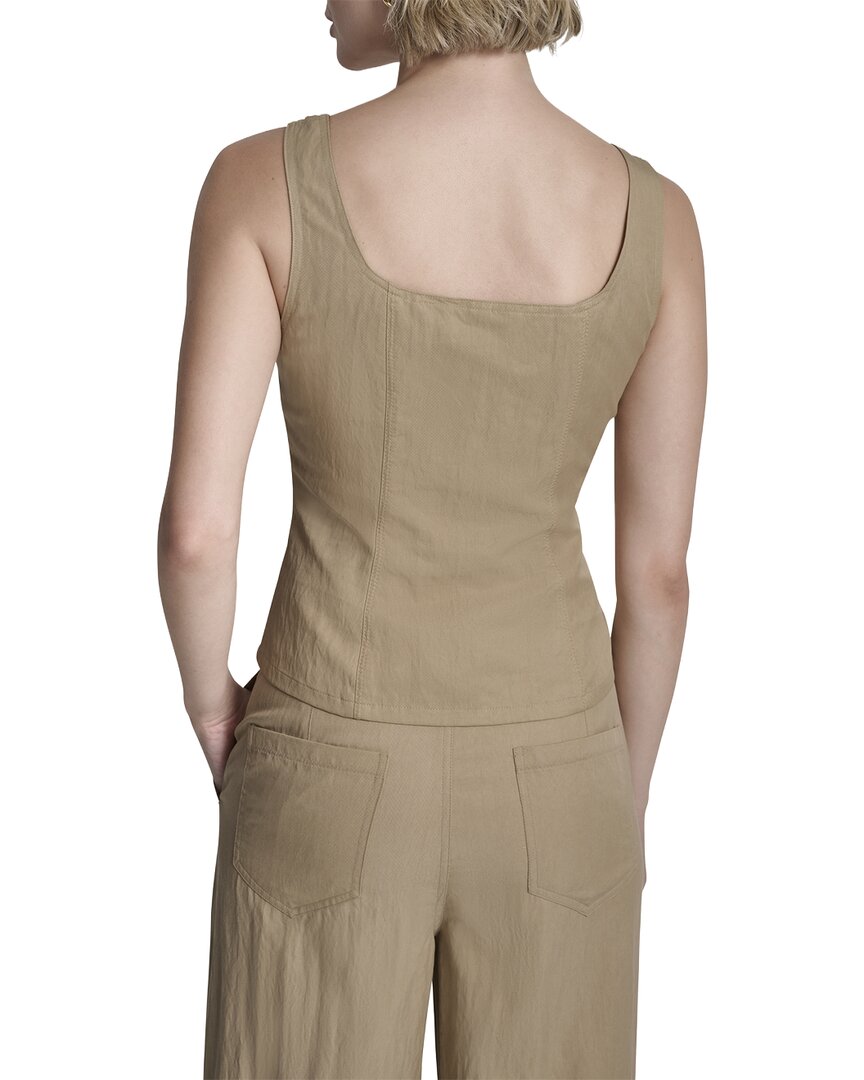 Dkny Zip Vest Top