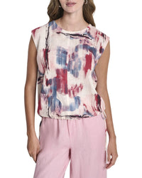 Dkny Sleeveless Linen Shirt