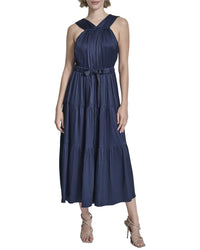 Dkny V-Neck Halter Dress