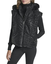 Dkny Leopard Tech Vest
