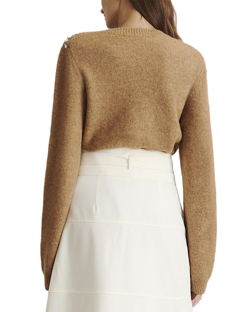 Tanya Taylor Tanya Taylor Lexia Embellished Alpaca-Blend Sweater