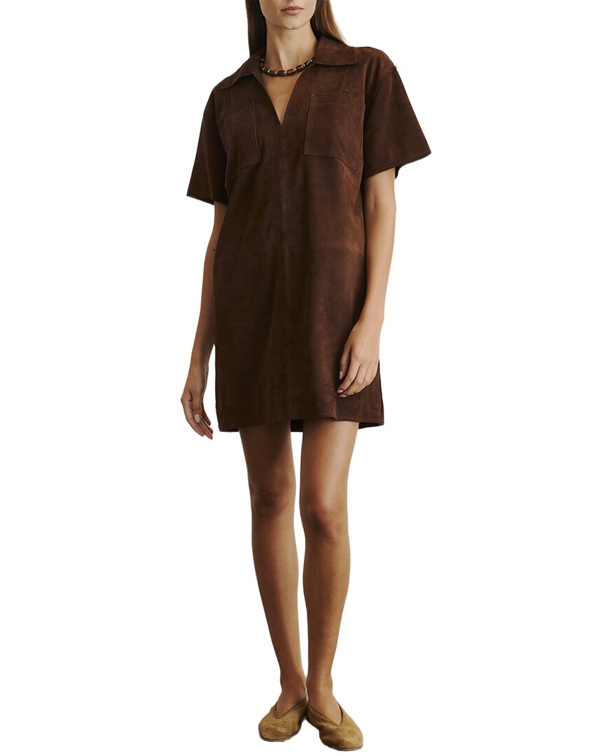Tanya Taylor Tanya Taylor Tabby Leather Dress