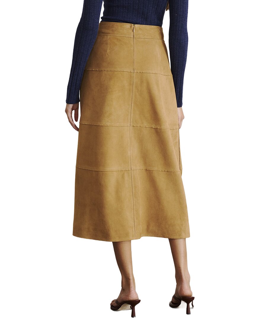 Tanya Taylor Tanya Taylor Hudson Suede Skirt