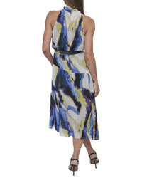 Dkny Halter Chiffon Dress