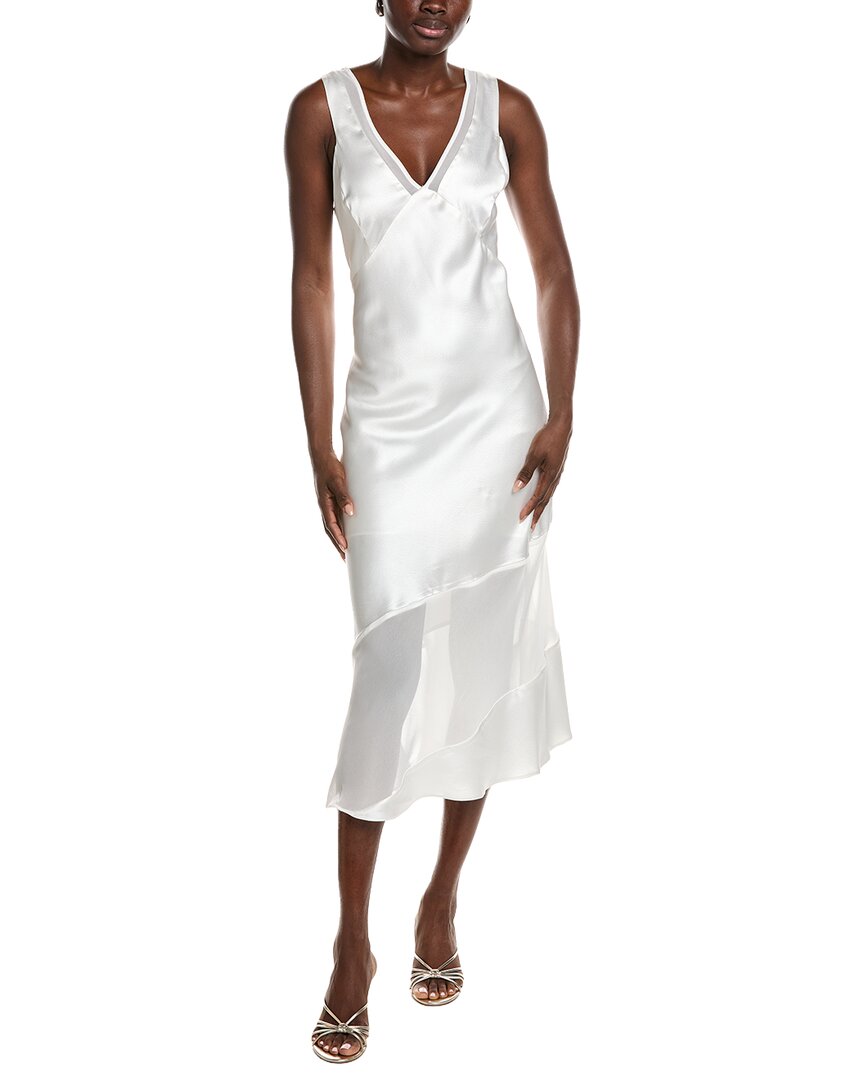 Dkny V Neck Asymmetrical Dress