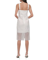 Dkny Circle Organza Eyelet Midi Dress