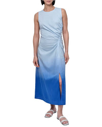 Dkny Printed Dip Dye Midi Dress