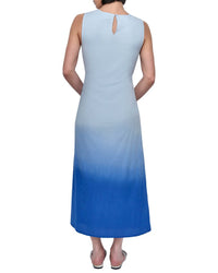 Dkny Printed Dip Dye Midi Dress