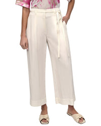 Dkny Tie Waist Twill Pant