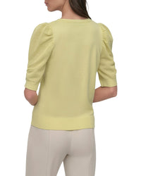 Dkny V-Neck Twist Sleeve Top