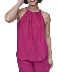 Dkny Halter Crinkle Blouse
