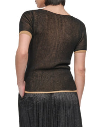 Dkny Contrast Layered Top