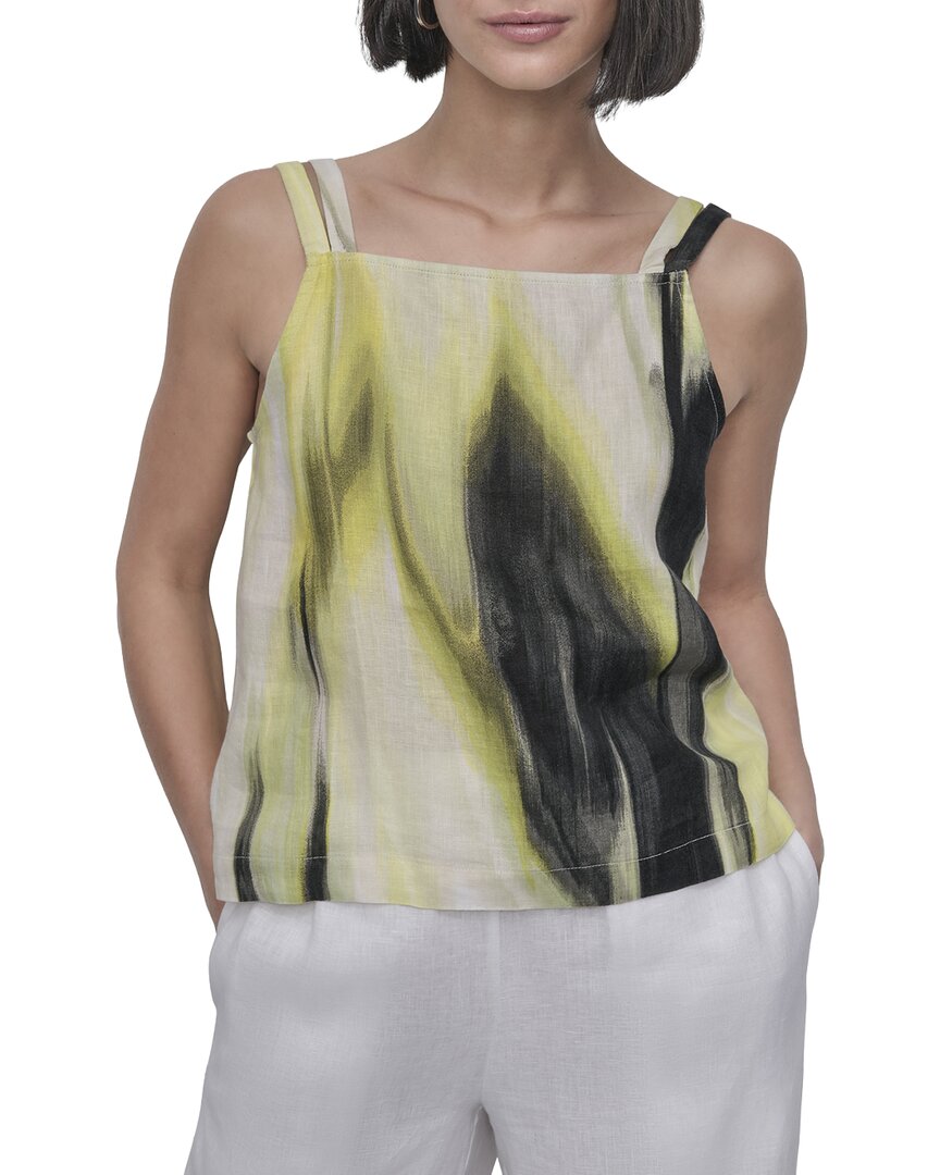 Dkny Printed Linen Top