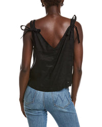 Dkny Linen Tie Strap Top