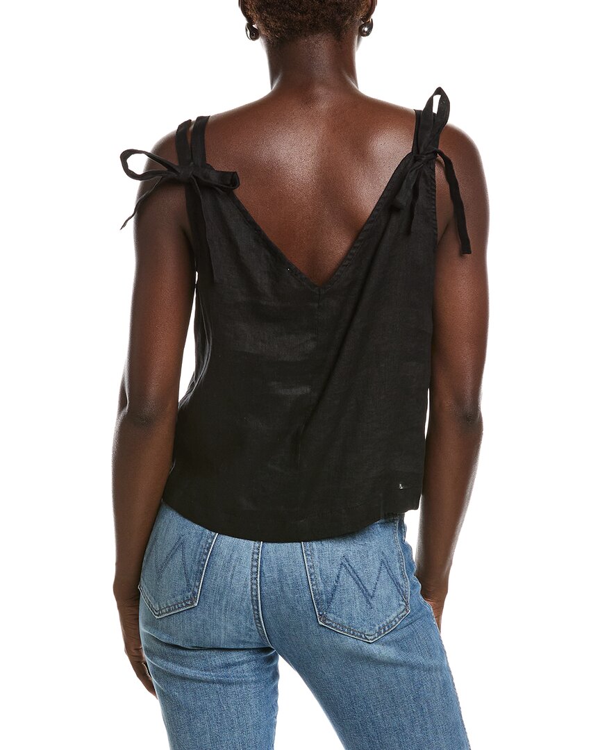 Dkny Linen Tie Strap Top