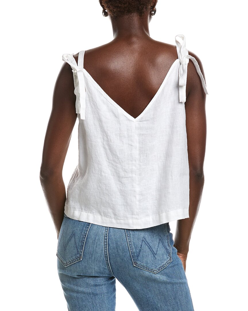 Dkny Linen Tie Strap Top