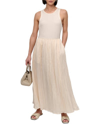 Dkny Crushed Crease Midi Dress