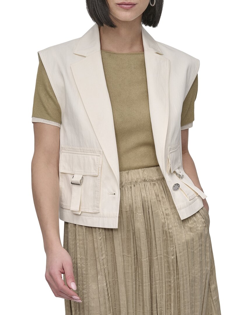 Dkny Tumble Twill Vest