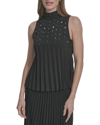 Dkny Scuba Crepe Stud Top