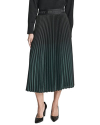 Dkny Pull On Pleated Foil Skirt