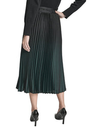 Dkny Pull On Pleated Foil Skirt