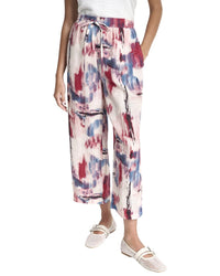 Dkny Pull On Printed Linen Pant