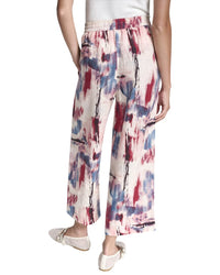 Dkny Pull On Printed Linen Pant