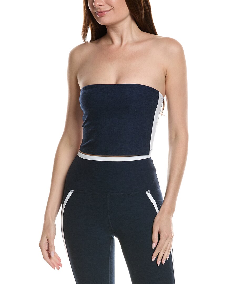 Beyond Yoga Spacedye Line Up Strapless Cropped Top