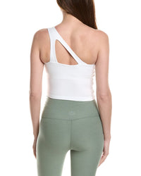 Beyond Yoga Spacedye The Bold Shoulder Cropped Tan