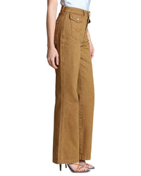 Avec Les Filles Patch Pocket Flare Jean