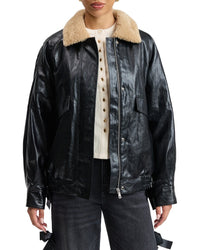 Avec Les Filles Effect Collar Jacket