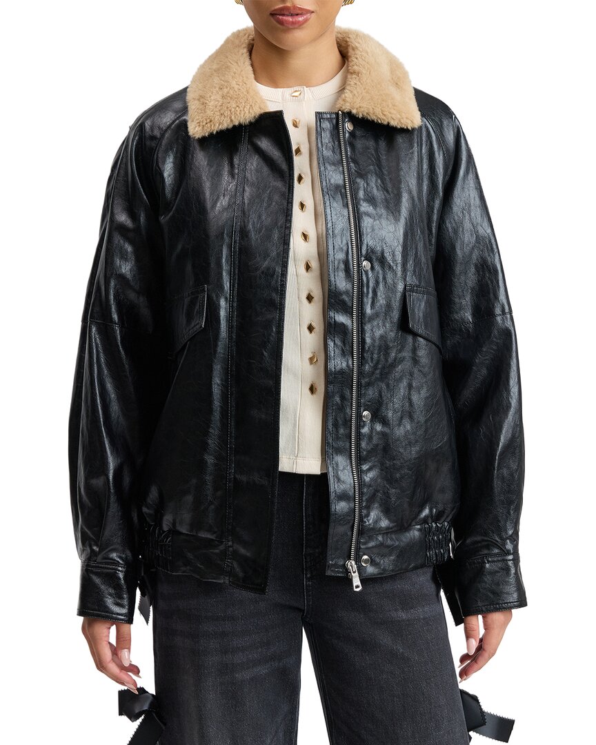 Avec Les Filles Effect Collar Jacket