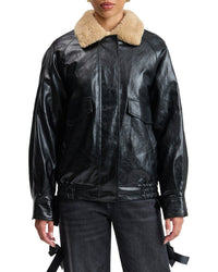 Avec Les Filles Effect Collar Jacket