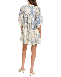 Red Valentino Printed Fil Coupe Mini Dress